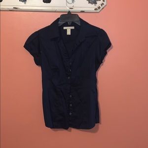 Banana Republic navy blouse
